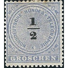 Number on rosette - Germany / Old German States / North German Confederation 1869