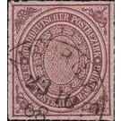 Numeral in circle - Germany / Old German States / North German Confederation 1868