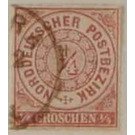 Numeral in circle - Germany / Old German States / North German Confederation 1868