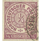 Numeral in circle - Germany / Old German States / North German Confederation 1868