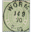 Numeral in circle - Germany / Old German States / North German Confederation 1869 - 1