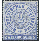 Numeral in circle - Germany / Old German States / North German Confederation 1869 - 2