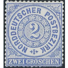 Numeral in circle - Germany / Old German States / North German Confederation 1869 - 2