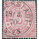 Numeral in circle - Germany / Old German States / North German Confederation 1869 - 3