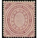 Numeral in circle - Germany / Old German States / North German Confederation 1869