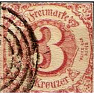 Numeral in Circle - Germany / Old German States / Thurn und Taxis 1862 - 3