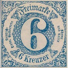 Numeral in circle - Germany / Old German States / Thurn und Taxis 1862 - 6