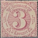 Numeral in circle - Germany / Old German States / Thurn und Taxis 1865 - 3