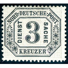 Numeral in frame - Germany / Old German States / North German Confederation 1870 - 3