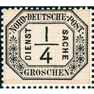 Numeral in frame - Germany / Old German States / North German Confederation 1870