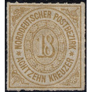 Numeral in oval - Germany / Old German States / North German Confederation 1868 - 18