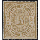 Numeral in oval - Germany / Old German States / North German Confederation 1868 - 18