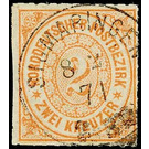 Numeral in oval - Germany / Old German States / North German Confederation 1868 - 2