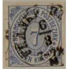 Numeral in oval - Germany / Old German States / North German Confederation 1868 - 7