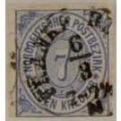 Numeral in oval - Germany / Old German States / North German Confederation 1868 - 7