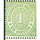 Numeral in oval - Germany / Old German States / North German Confederation 1869 - 1