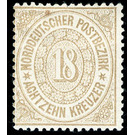 Numeral in oval - Germany / Old German States / North German Confederation 1869 - 18