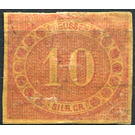 Numeral in oval - Germany / Prussia 1866 - 10