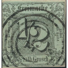 Numeral in square - Germany / Old German States / Thurn und Taxis 1856