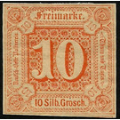 Numeral in square - Germany / Old German States / Thurn und Taxis 1859 - 10