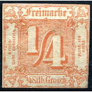 Numeral in square - Germany / Old German States / Thurn und Taxis 1861