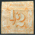Numeral in square - Germany / Old German States / Thurn und Taxis 1862
