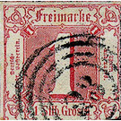 Numeral in square - Germany / Old German States / Thurn und Taxis 1865 - 1