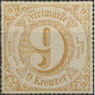 Numeral in square - Germany / Old German States / Thurn und Taxis 1866 - 9