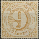 Numeral in square - Germany / Old German States / Thurn und Taxis 1866 - 9