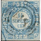 Numerals - Germany / Old German States / Schleswig Holstein & Lauenburg 1864