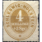 Numerals - Germany / Old German States / Schleswig Holstein & Lauenburg 1864 - 4