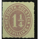 Numerals - Germany / Old German States / Schleswig Holstein & Lauenburg 1865