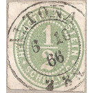 Numerals - Germany / Old German States / Schleswig Holstein & Lauenburg 1865