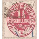 Numerals - Germany / Old German States / Schleswig Holstein & Lauenburg 1865