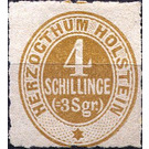 Numerals - Germany / Old German States / Schleswig Holstein & Lauenburg 1865 - 4