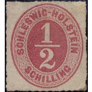 Numerals - Germany / Old German States / Schleswig Holstein & Lauenburg 1865