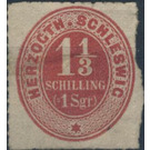 Numerals - Germany / Old German States / Schleswig Holstein & Lauenburg 1865