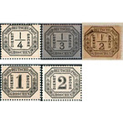 Official stamps for the district with thaler currency - Germany / Old German States / North German postal district 1870 Set