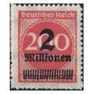 official stamps of previous issues, with two-line value imprint - Germany / Deutsches Reich 1946