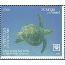 Olive Ridley Sea Turtle (Lepidochelys olivacea) - Aitutaki 2020 - 7