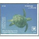 Olive Ridley Sea Turtle (Lepidochelys olivacea) - Aitutaki 2020 - 7