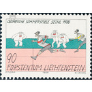 Olympic games  - Liechtenstein 1988 - 90 Rappen