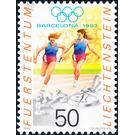 Olympic games  - Liechtenstein 1992 - 50 Rappen