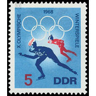 Olympic Winter Games, Grenoble  - Germany / German Democratic Republic 1968 - 5 Pfennig