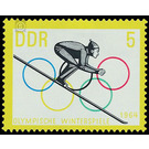 Olympische Winterspiele, Innsbruck: Skispringen   - Germany / German Democratic Republic 1963 - 5 Pfennig