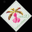 orchids  - Germany / German Democratic Republic 1968 - 20 Pfennig