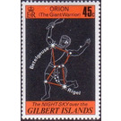 Orion with Betelgeuse and Rigel. - Micronesia / Gilbert Islands 1978 - 45