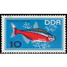 ornamental fish  - Germany / German Democratic Republic 1966 - 10 Pfennig