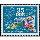 Ornamental fish: guppies (Poecilia reticulata)  - Germany / German Democratic Republic 1976 - 35 Pfennig