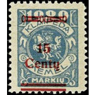 Overprint: 15 Centy - Germany / Old German States / Memel Territory 1923 - 15